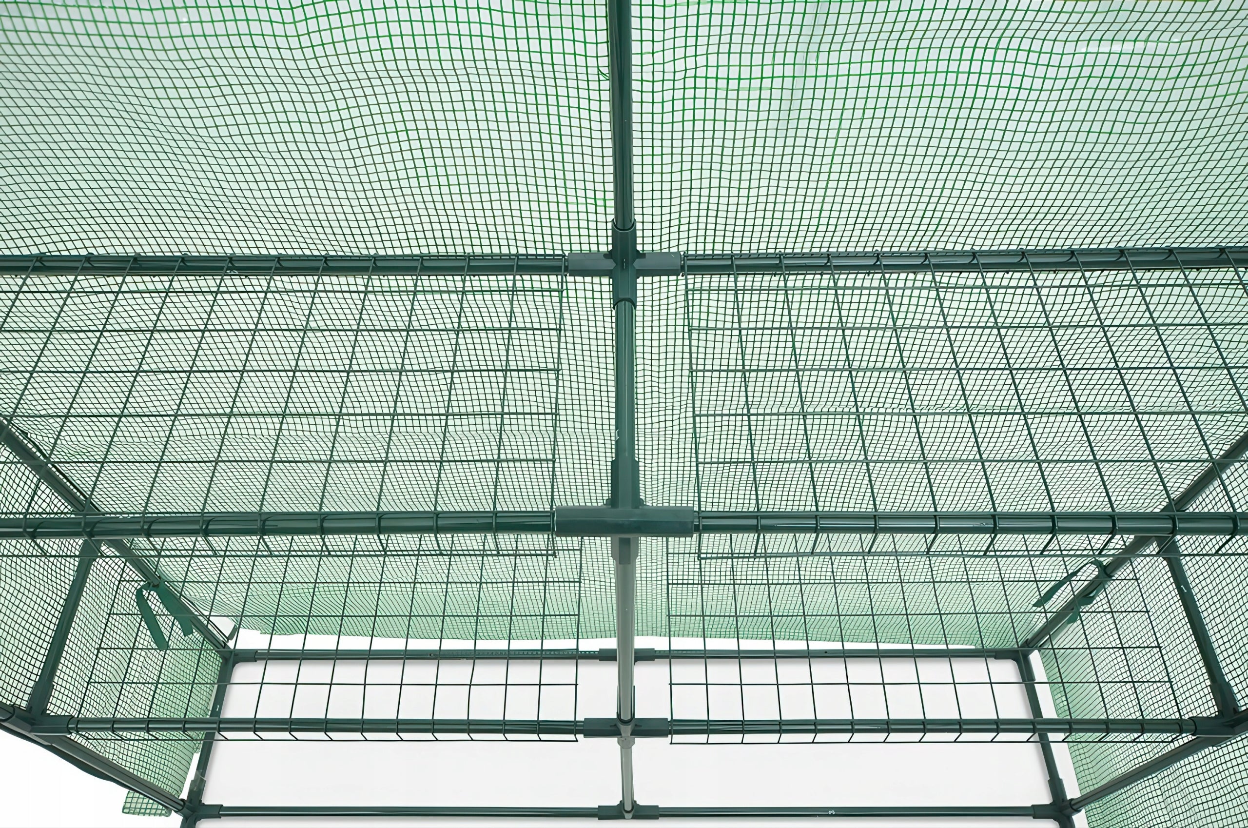 MINI GREENHOUSE Balcony Garden 140x140 cm with Bookcase 8 Shelves Green UV4 Length 1.4 m