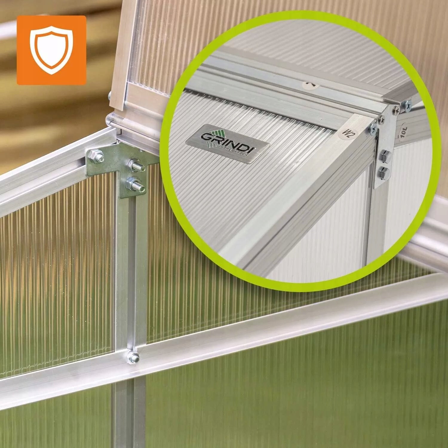 MINI GREENHOUSE INSPECTION SEEDLING 100CM POLYCARBONATE DOUBLE-SIDED MAGNOLIA IV Length 100 m
