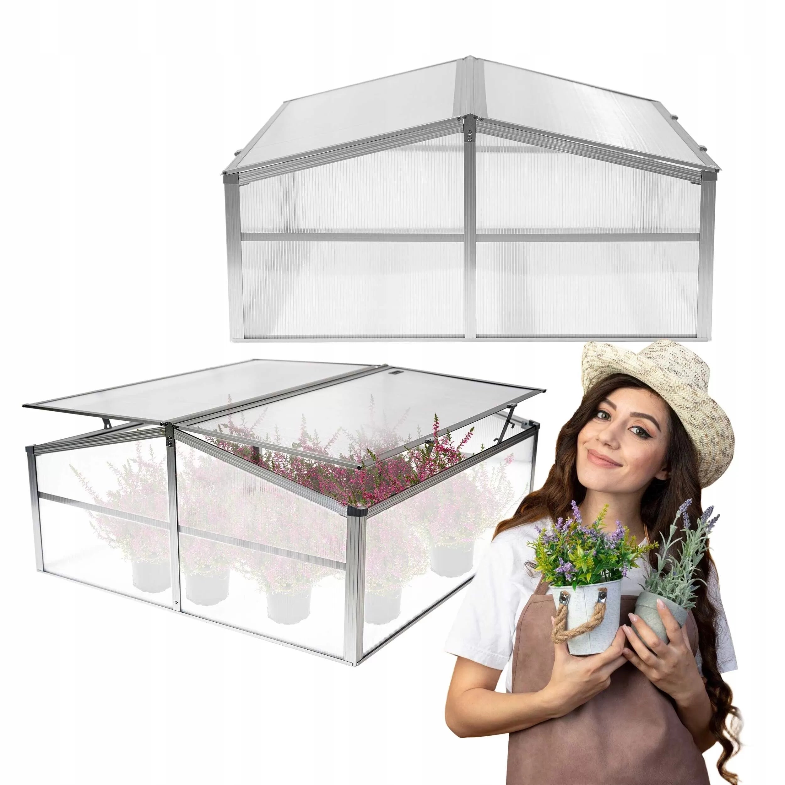 MINI GREENHOUSE INSPECTION SEEDLING 100CM POLYCARBONATE DOUBLE-SIDED MAGNOLIA IV
