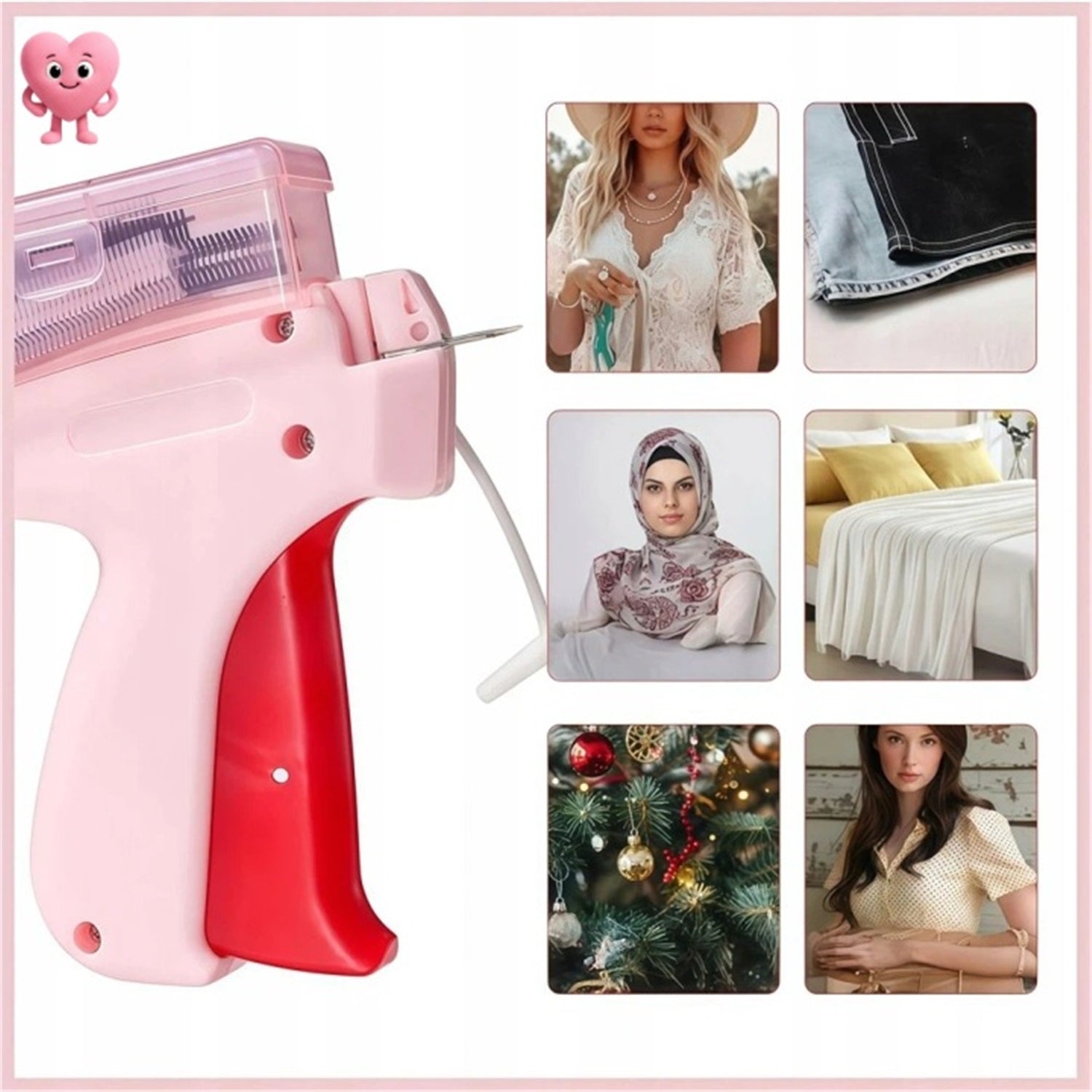 MINI HANDHELD JIGSAW SEWING GUN Pink Brand no brand