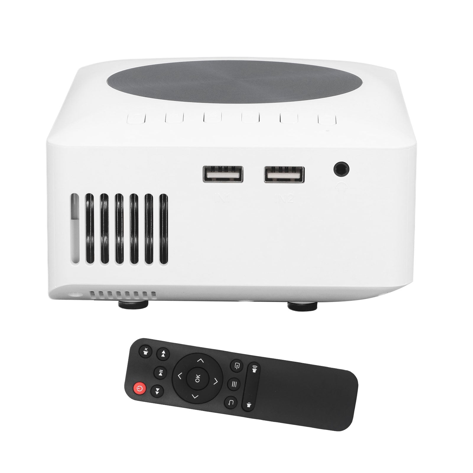 MINI HD PROJECTOR FOR HOME AND OUTDOOR CINEMA WITH LARGE SCREEN 200 INCHES