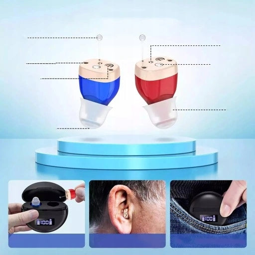 MINI HEARING AID HEARING AMPLIFIER SOUND AMPLIFIER FOR SENIORS Ear right and left