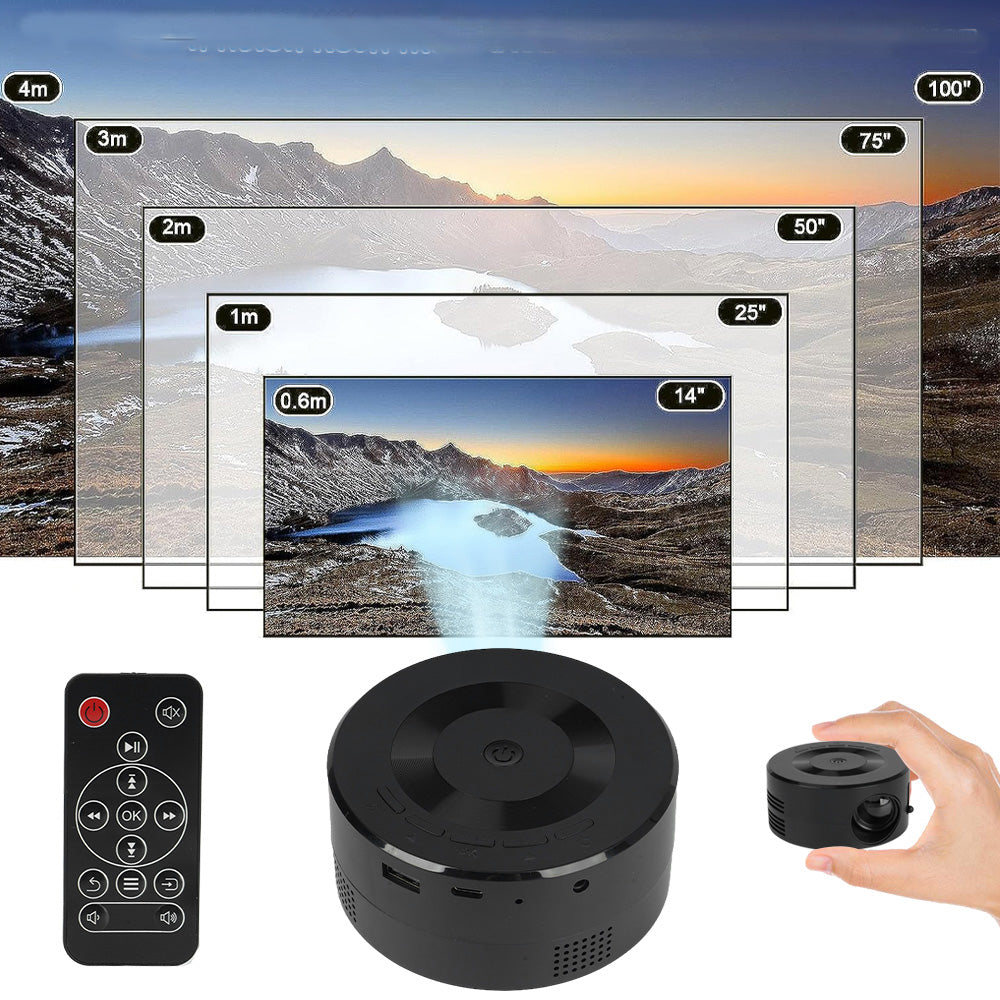 MINI HOME PROJECTOR PORTABLE FOR SMARTPHONE LED PROJECTOR 1920X1080 Model Mini Projektor Do Telefonu