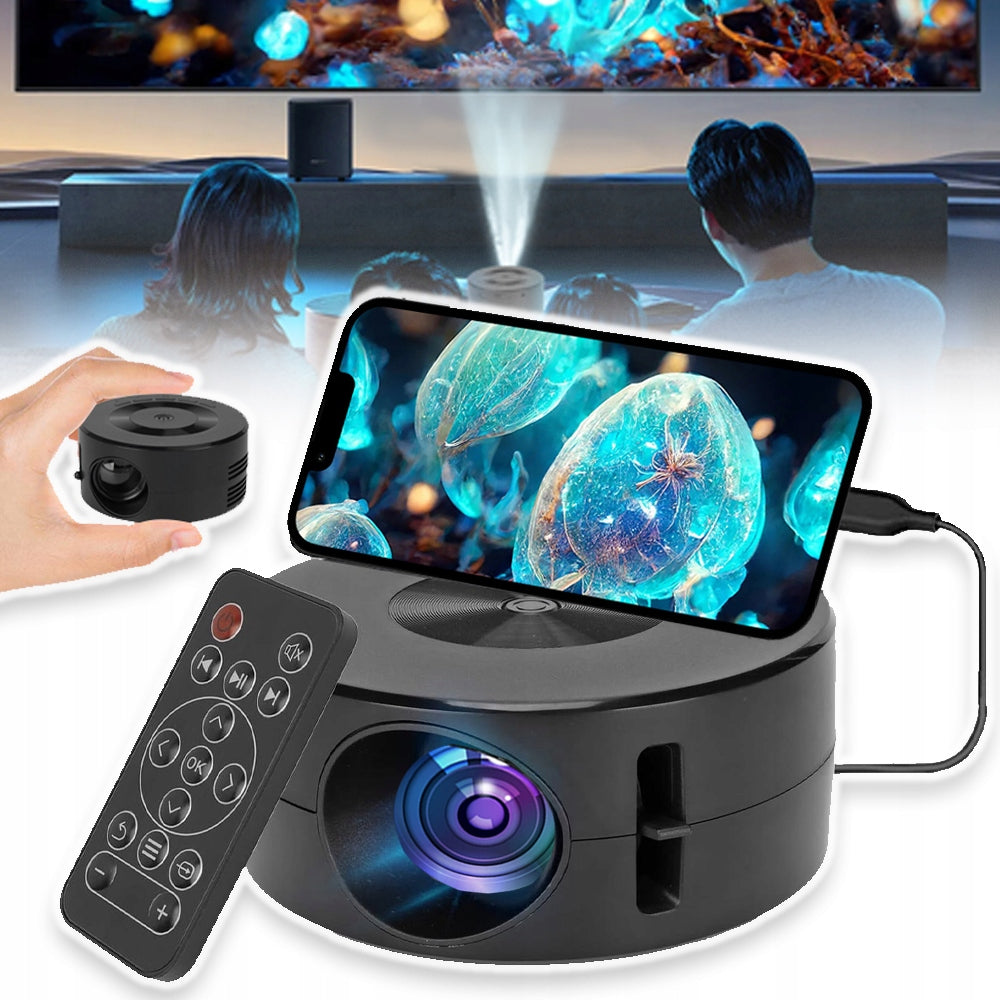MINI HOME PROJECTOR PORTABLE FOR SMARTPHONE LED PROJECTOR 1920X1080