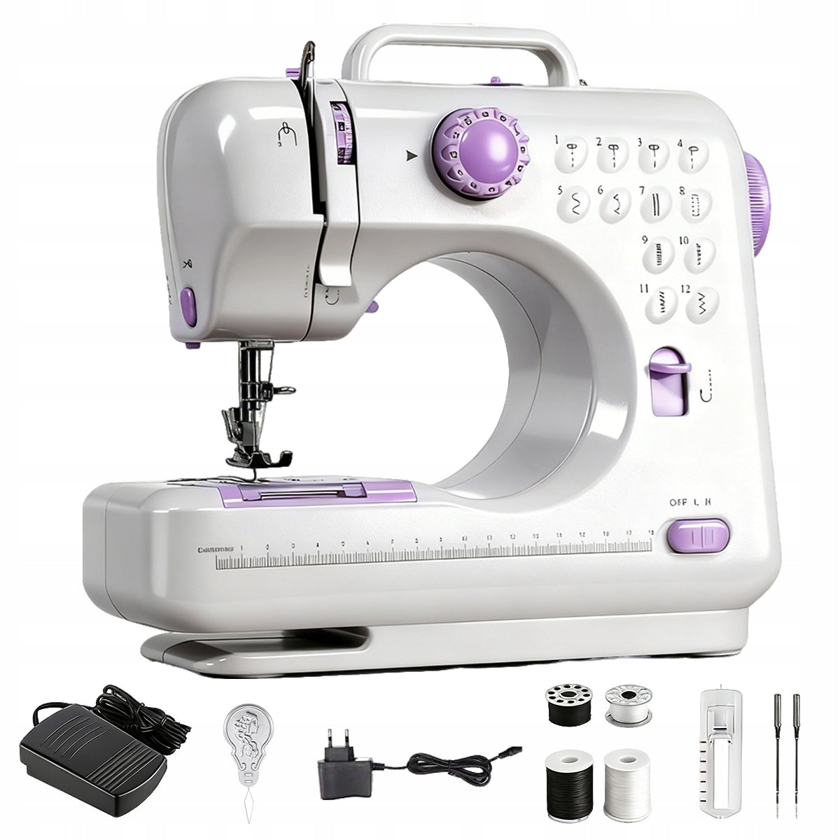 MINI HOME SEWING MACHINE MECHANICAL EASY 12 STITCHES FOR KIDS EAN (GTIN) 4048535803457