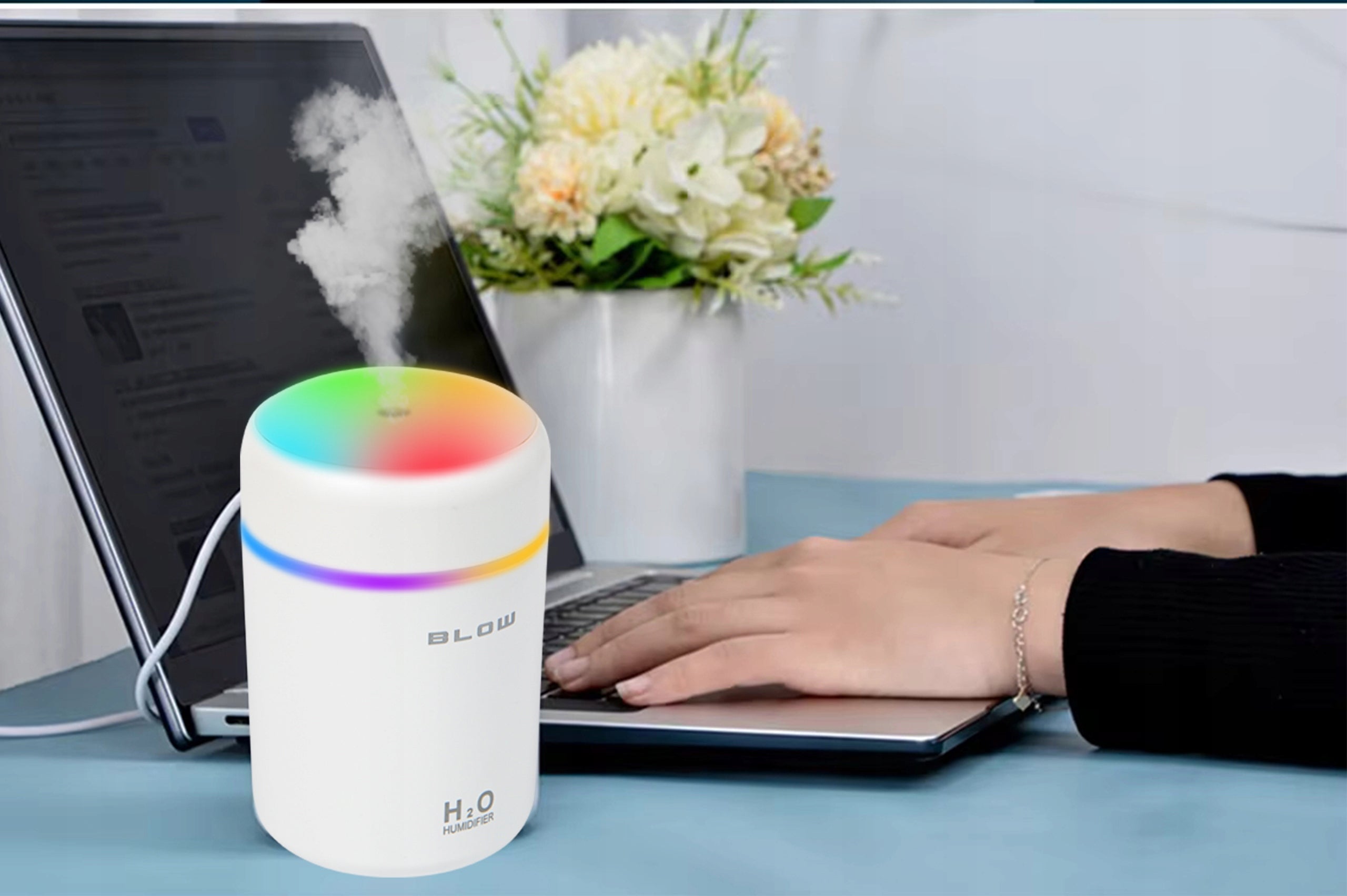 MINI HUMIDIFIER AROMATHERAPY AROMA DIFFUSER RGB NIGHT LIGHT Brand no brand