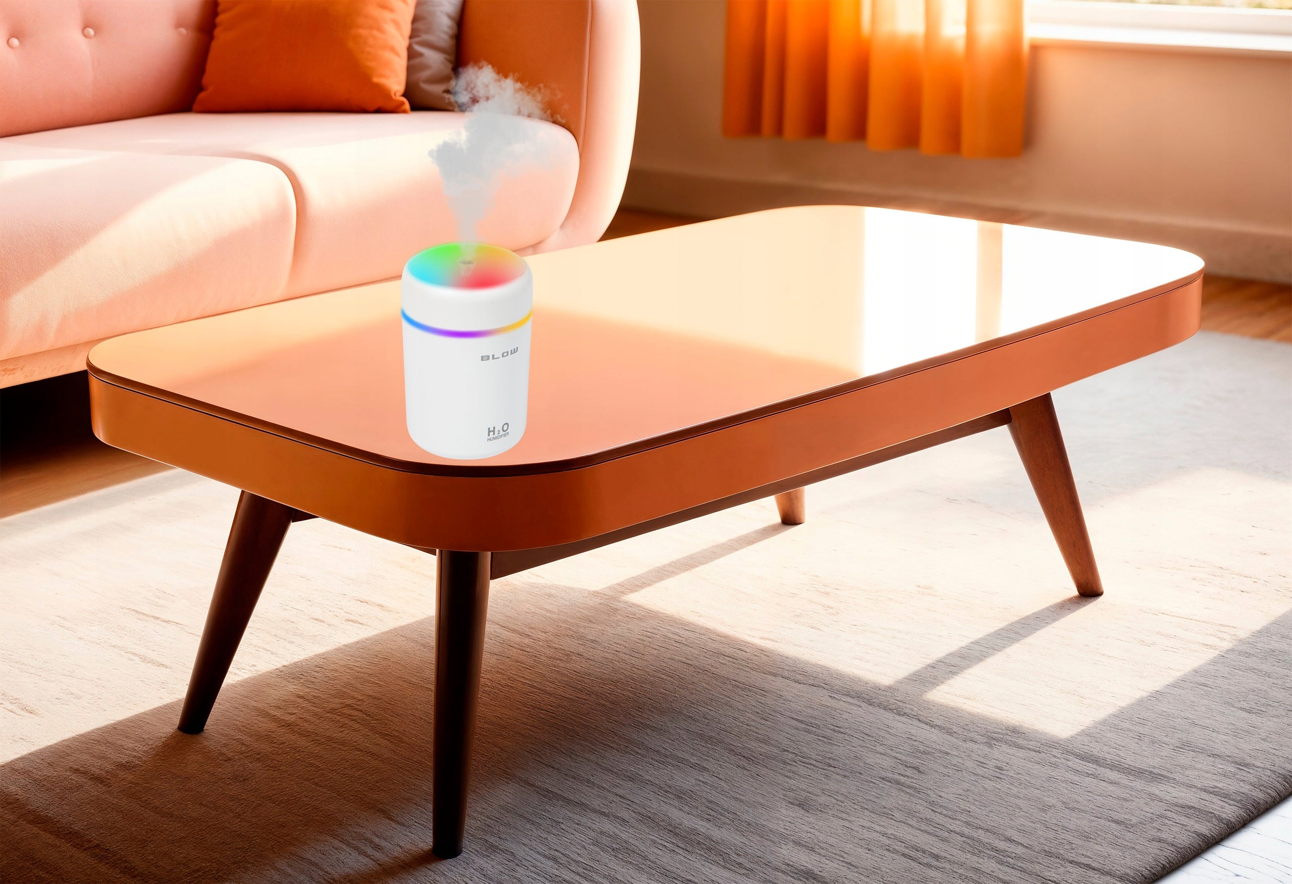 MINI HUMIDIFIER AROMATHERAPY AROMA DIFFUSER RGB NIGHT LIGHT Model H-02