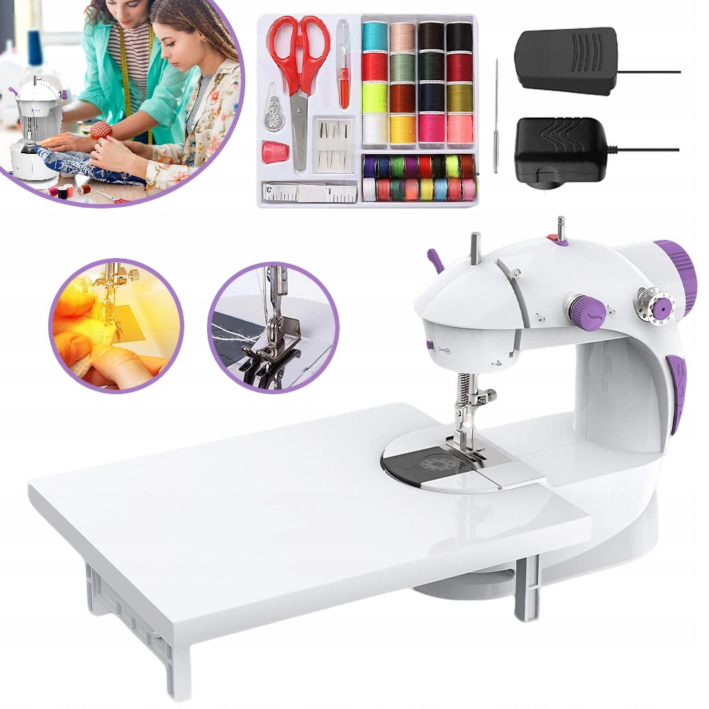 MINI LED SEWING MACHINE FOR CHILDREN ADJUSTABLE SPEED WITH FOOT PEDAL