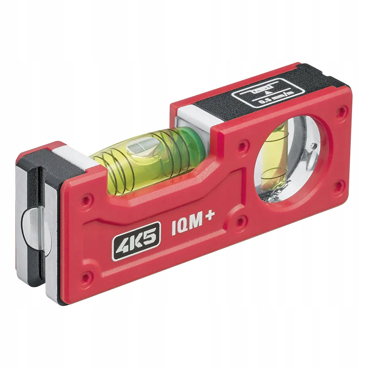 MINI LEVEL WITH 4 MAGNETS 4K5 IQM+ 3xCUTTER FOR PIPES AND DROPS 2% 05 mm/m
