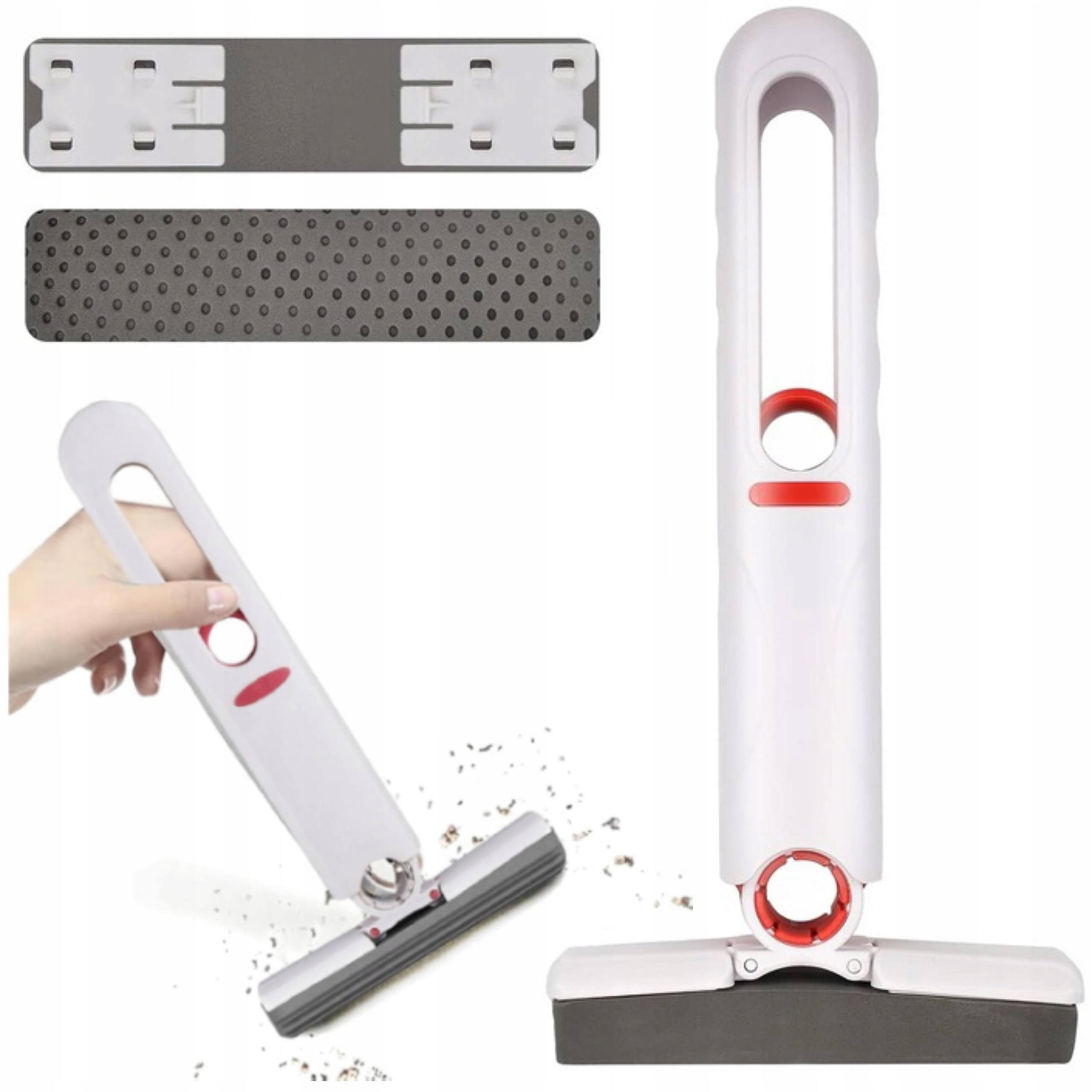 MINI MOP SMALL FLAT WITH WINDOW CLEANER SHELF BRUSH FOR WASHING