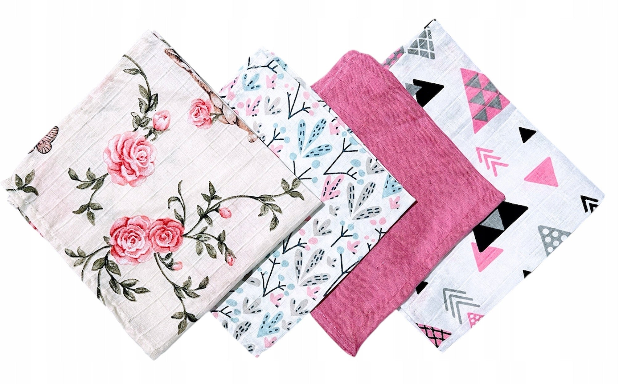 MINI MUSLIN DIAPERS 38x38 cm SUPER SOFT 4PCS Manufacturer code 2633