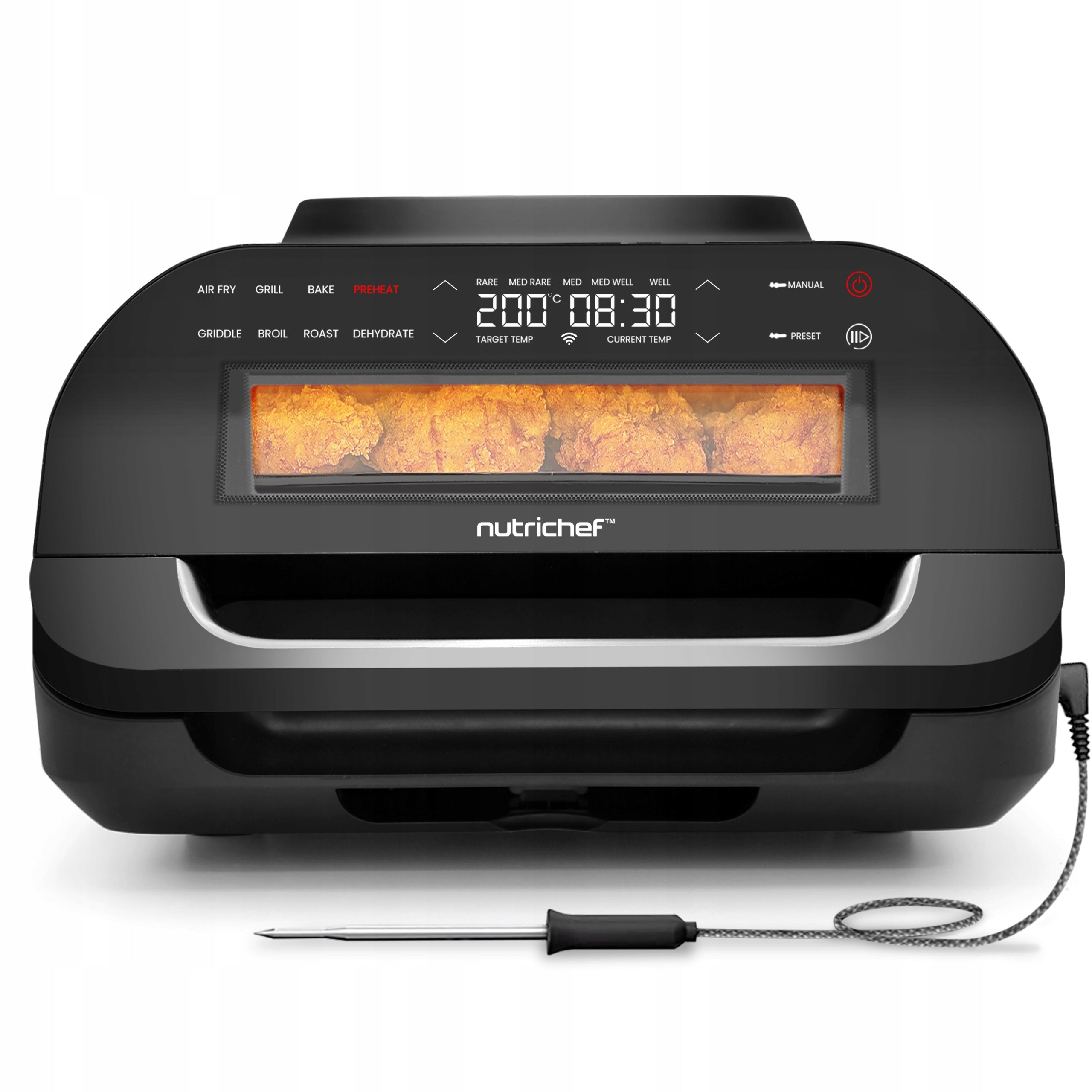 MINI OVEN GRILL ELECTRIC AIR FRYER NON-FAT AIR FRYER Power rating 2900 W