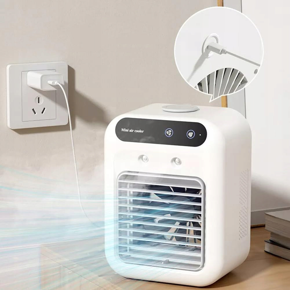 MINI PORTABLE AIR CONDITIONER, 1800MAH, 500ML TANK, FOR OFFICE AND BEDROOM Model MINI KLIMATYZATOR