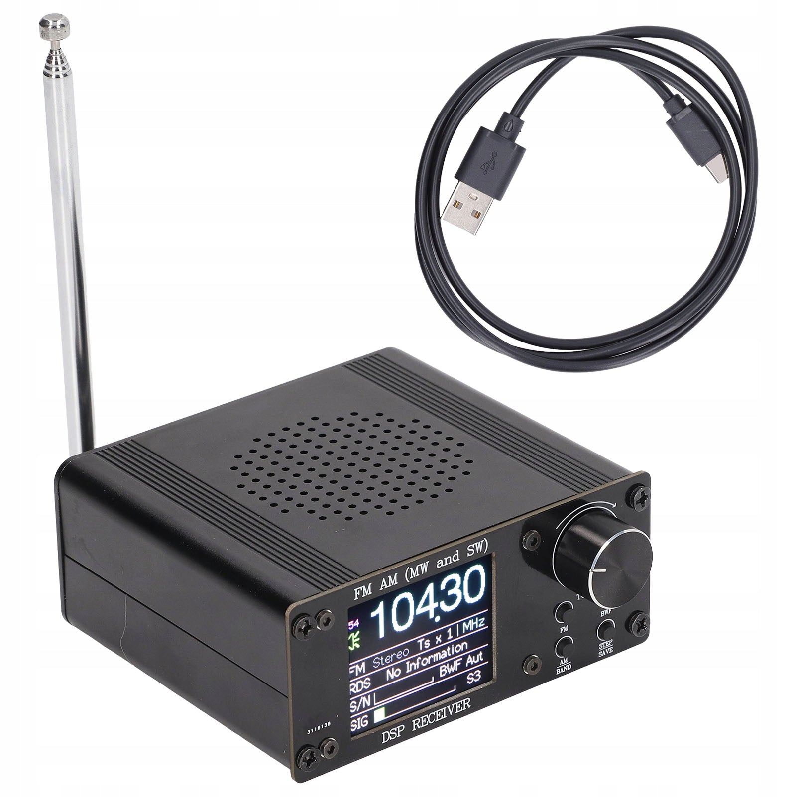 MINI PORTABLE AM/FM RECEIVER ATS-80 150kHz-108MHz Packaging status original