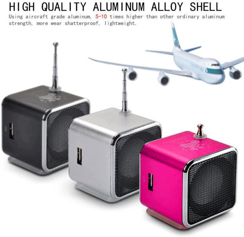 MINI PORTABLE SPEAKER MP3 RADIO FM STEREO USB MICRO SD 5H Brand no brand