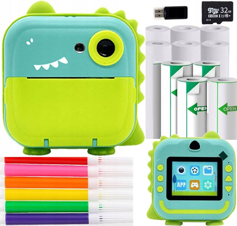 MINI PRINTER CAMERA INSTANT THERMAL Dinosaur
