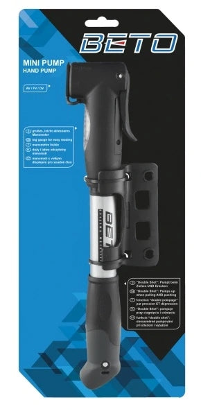 MINI PUMP BETO WITH TWO-WAY PRESSURE GAUGE CLD-024NAG Dominant material aluminum