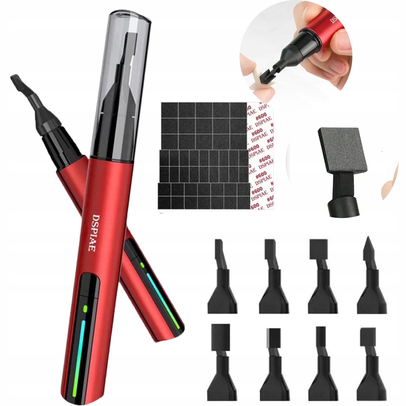 MINI Precision GRINDER with INTERCHANGEABLE TIPS included electric