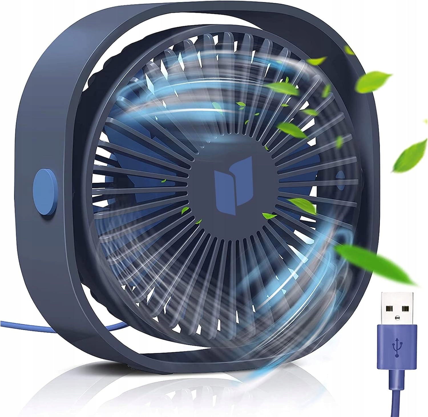 MINI QUIET USB DESK FAN 360 DEGREE PORTABLE TABLE FAN