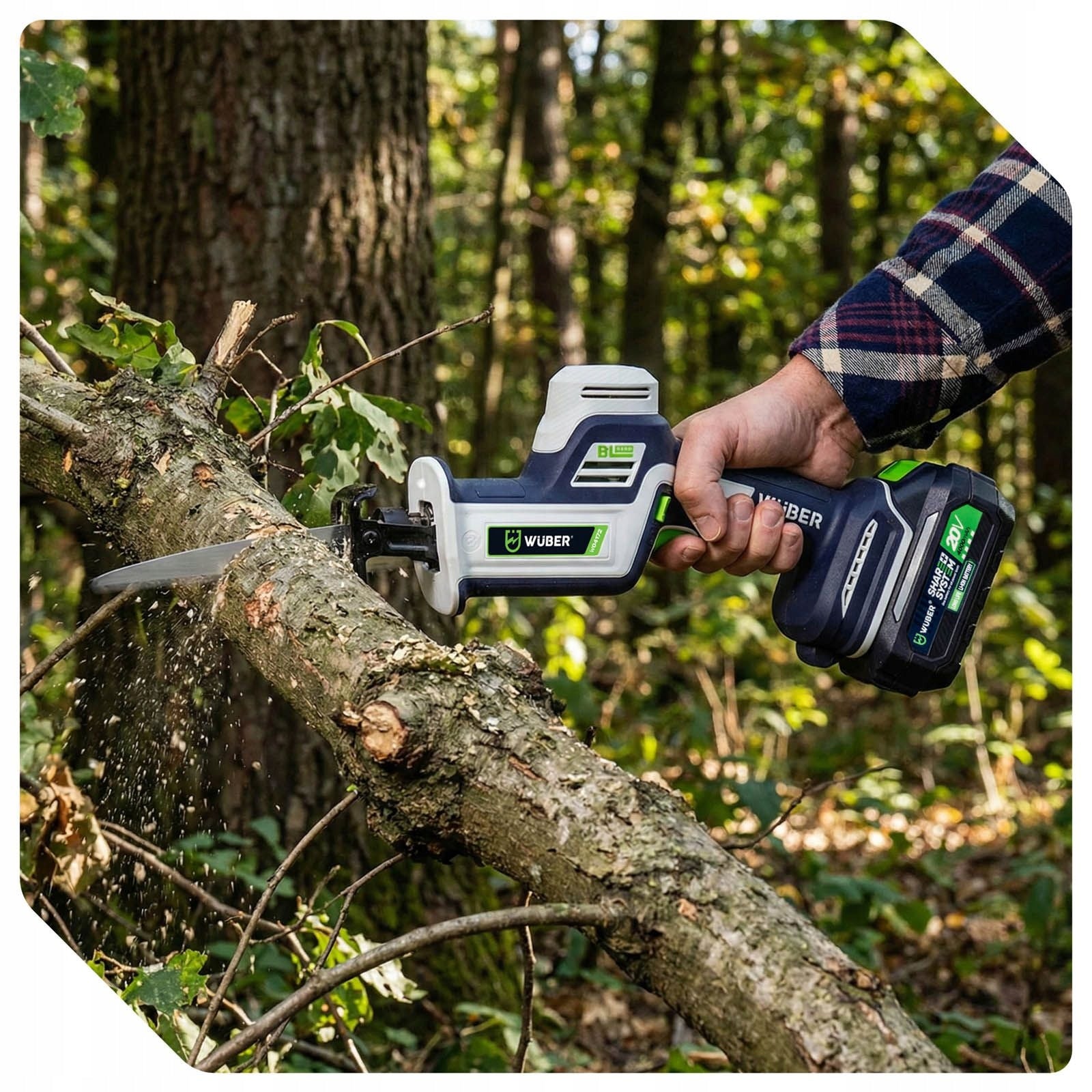 MINI RECIPROCATING SAW CORDLESS FOX TAIL BRUSHLESS 20V SHARE+ SDS Kind battery-powered