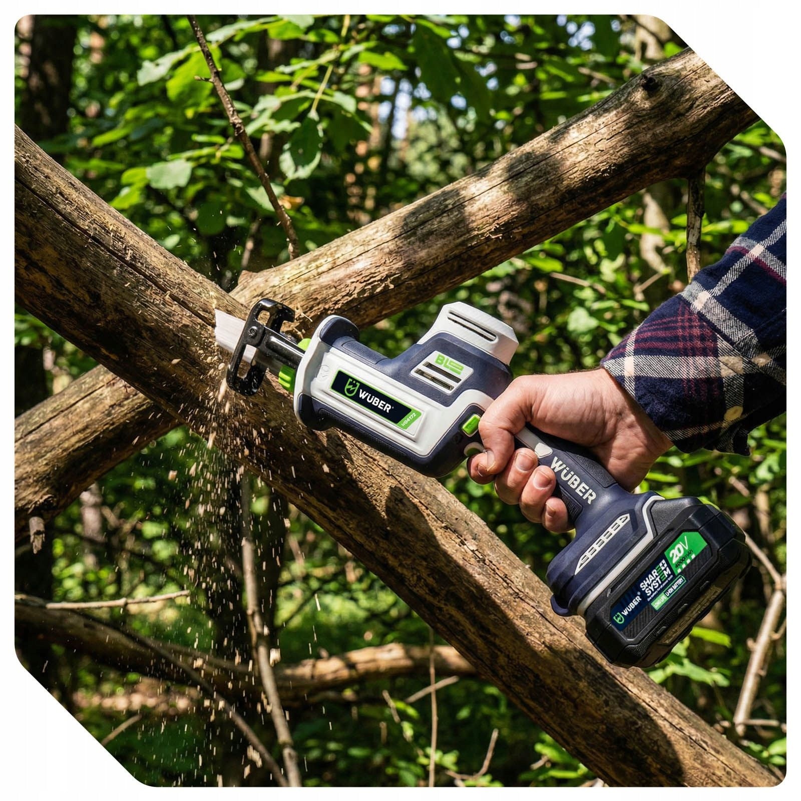 MINI RECIPROCATING SAW CORDLESS FOX TAIL BRUSHLESS 20V SHARE+ SDS Packaging status original
