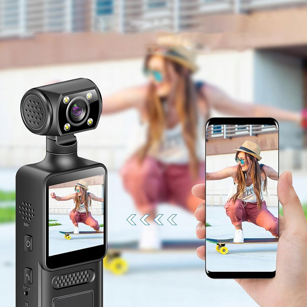MINI SPORTS CAMERA 4K WIFI 1.31" ACTION RECORDER FOR CLIP ROTATION Brand no brand
