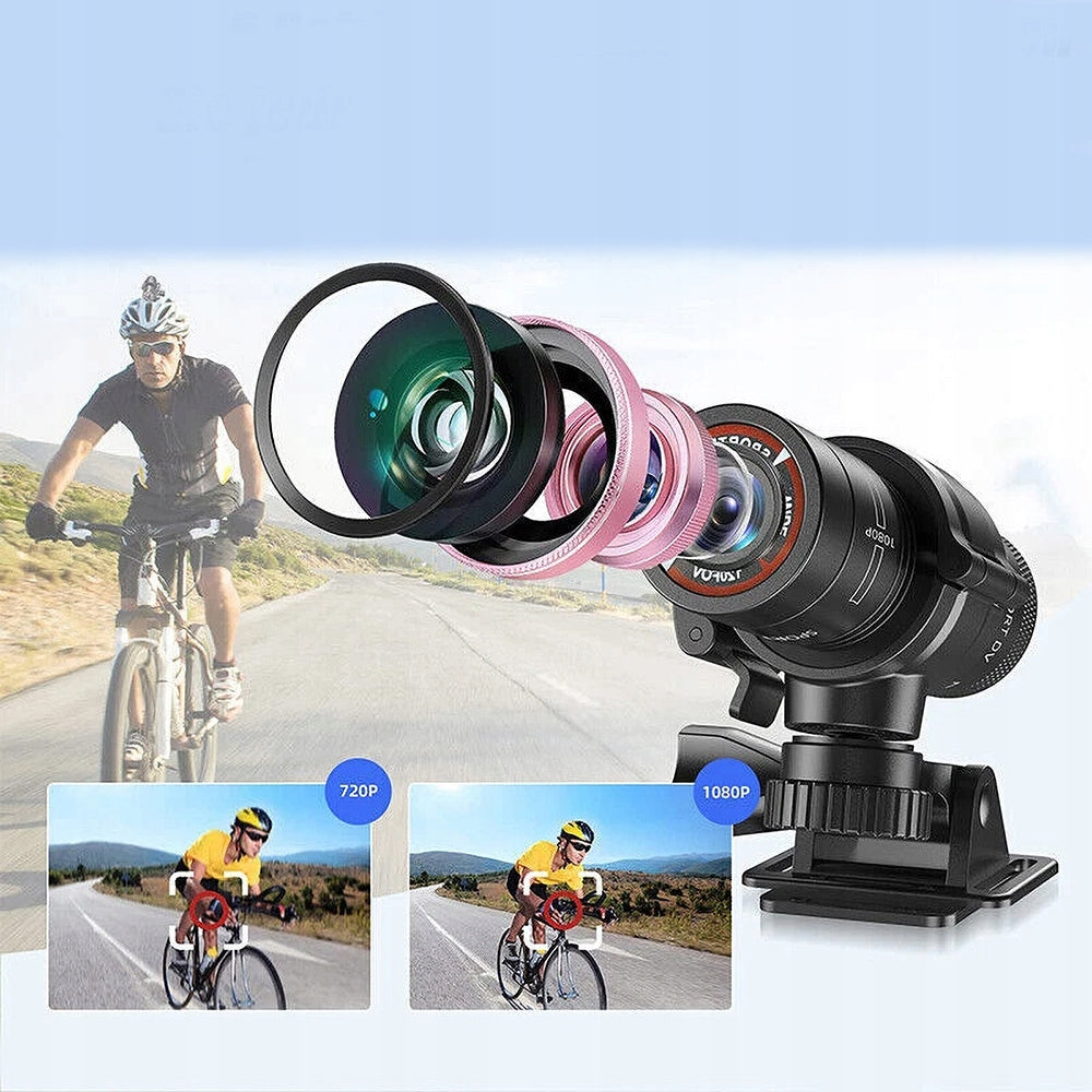 MINI SPORTS CAMERA FOR CLIMBING SKIING WATERPROOF 1080P HD For running golf aviation motorcycle skis and snowboard swimming car bicycle
