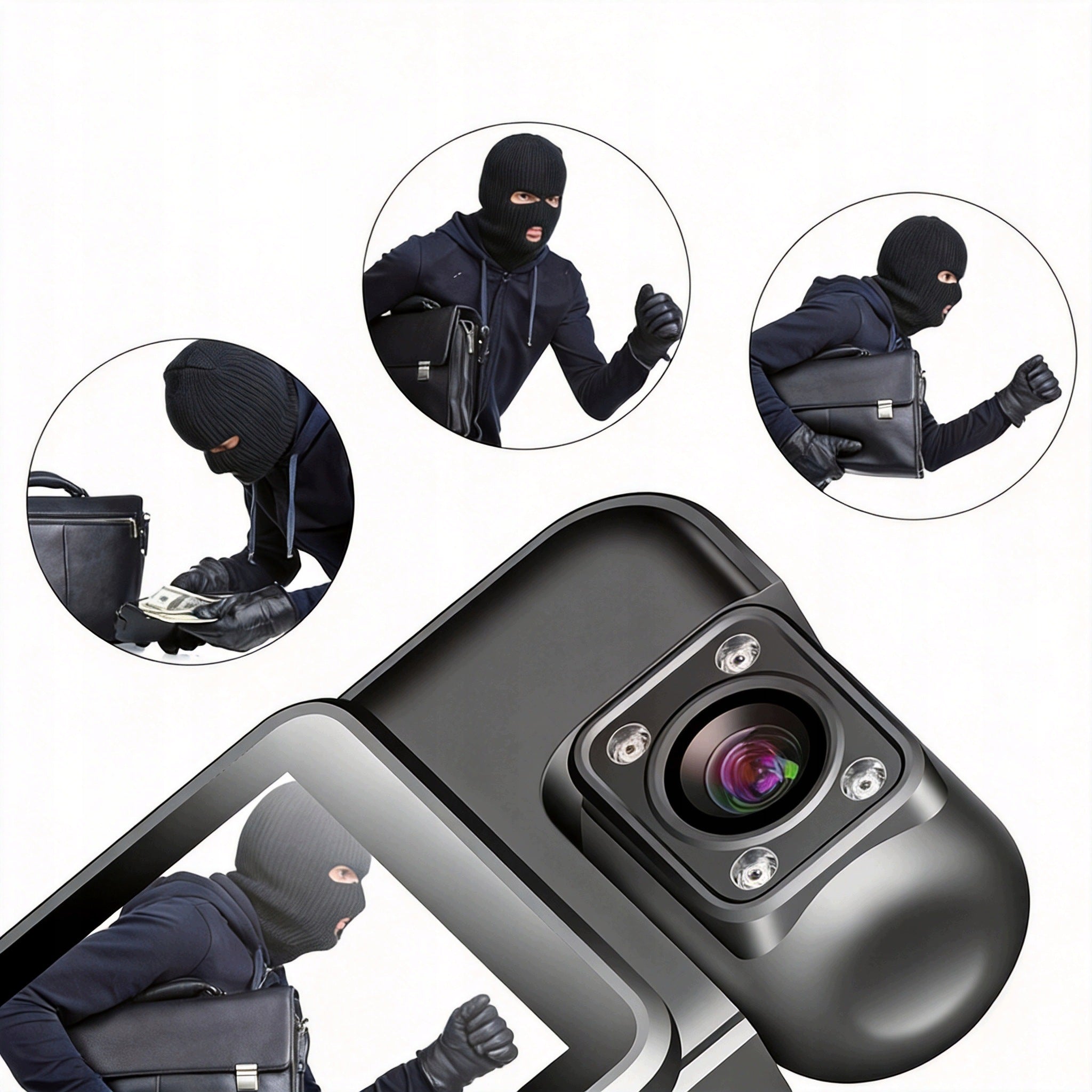MINI SPORTS CAMERA FULL HD 1080P BLACK WITH WI-FI PORTABLE FOR TRAVEL Packaging status original
