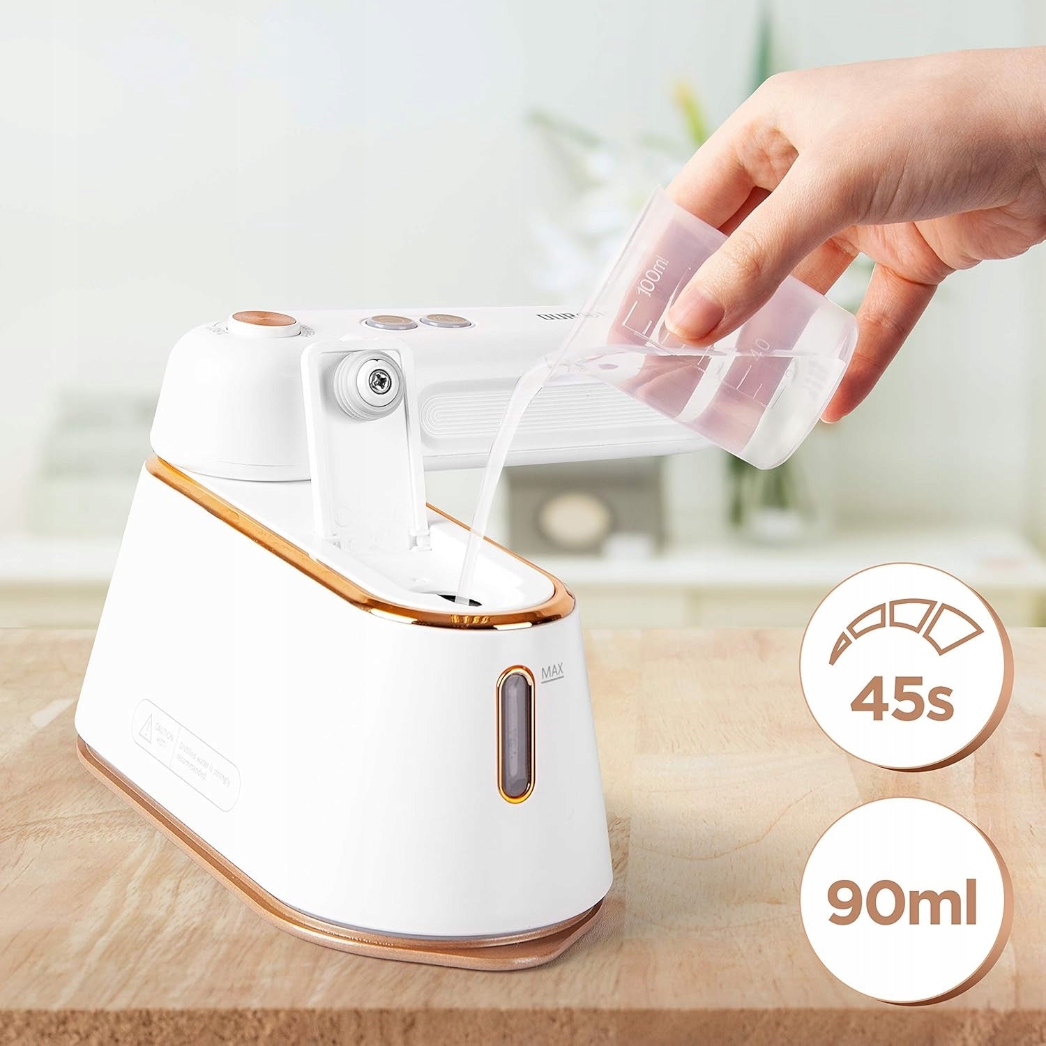 MINI STEAM IRON 2IN1 1200 IN FOLDING TANK 90 ML TOURIST WHITE Brand no brand