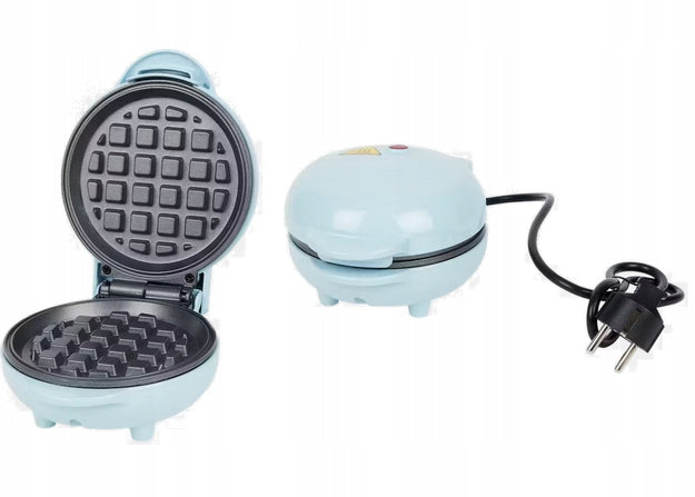 MINI Waffle Iron George Wilkinson BLUE TEFLON ROUND WAFFLES & WAFERS Power rating 550 W