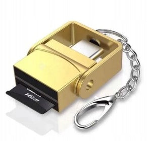 MINI microSD CARD READER OTG USB-C METAL KEYCHAIN