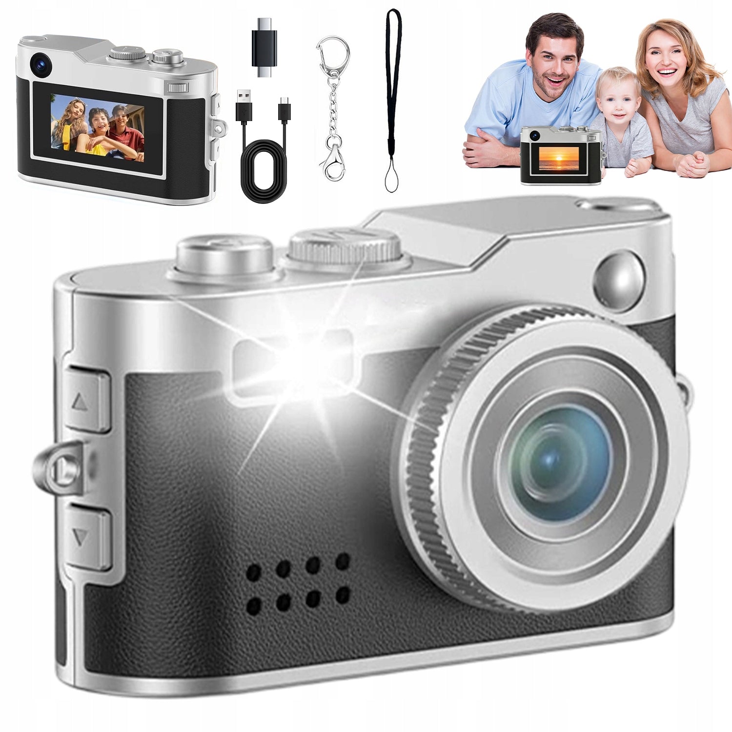 MINIATURE CAMERA 1080P 2MP | SCREEN 0,96" COLOR LED BLACK 3,7V Packaging status original