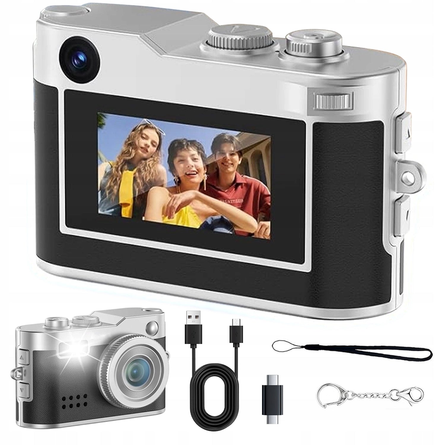 MINIATURE CAMERA 1080P 2MP | SCREEN 0,96" COLOR LED BLACK 3,7V