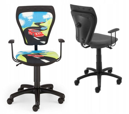 MINISTYLE TURBO BLACK SWIVEL DESK CHAIR NS