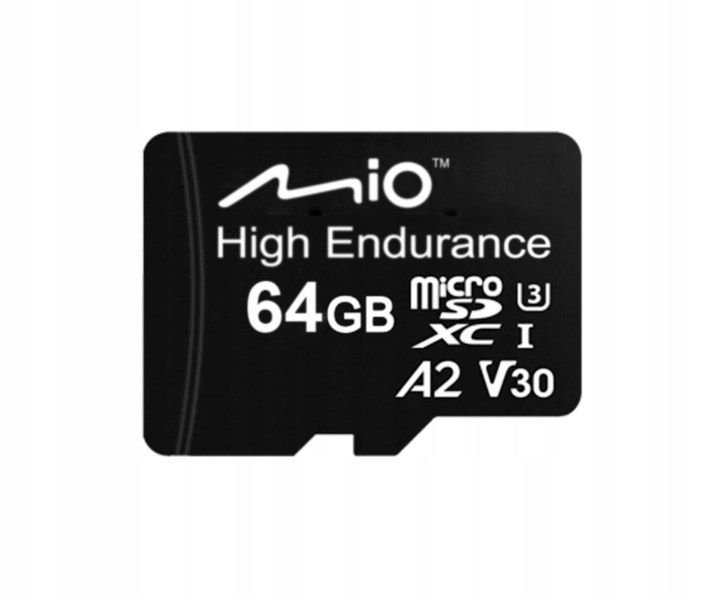 MIO High Endurance 64GB microSD Card for Mivue Car Cameras Manufacturer code SD-MIO-64GB