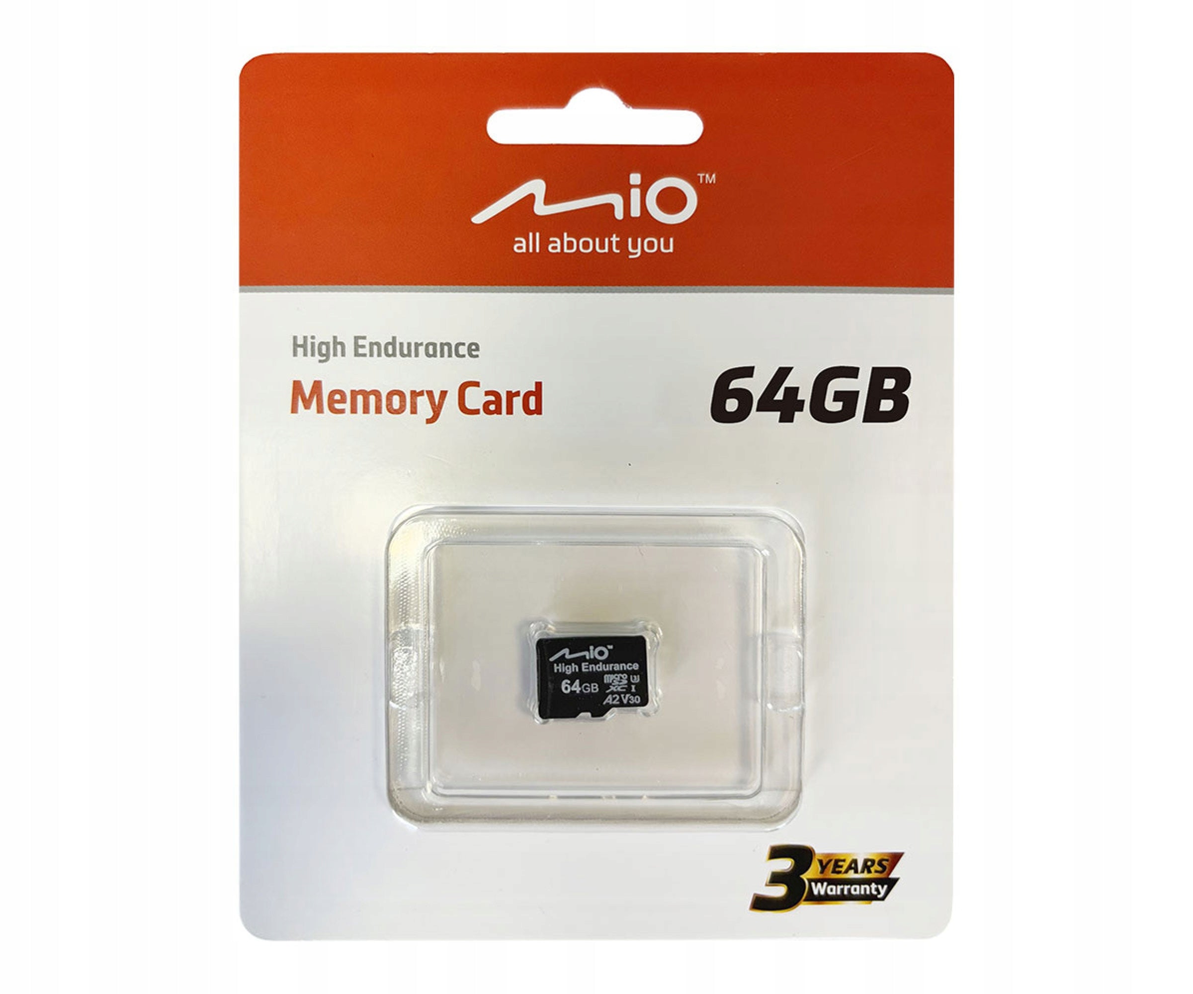 MIO High Endurance 64GB microSD Card for Mivue Car Cameras
