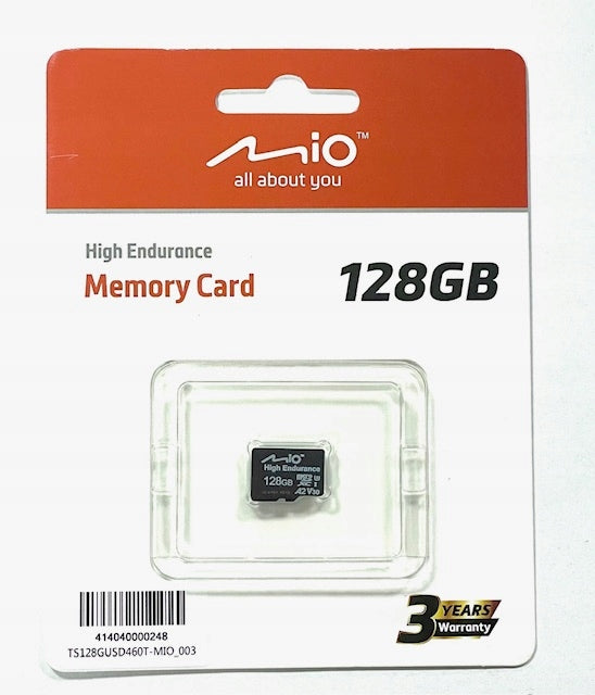 MIO microSD Memory card HIGH ENDURANCE 128GB sd for MIVUE DEDICATED Packaging status original