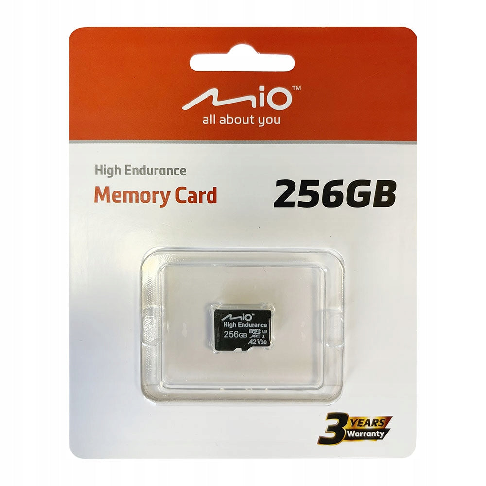 MIO microSD Memory card HIGH ENDURANCE 256GB SD TO MIVUE DEDICATED