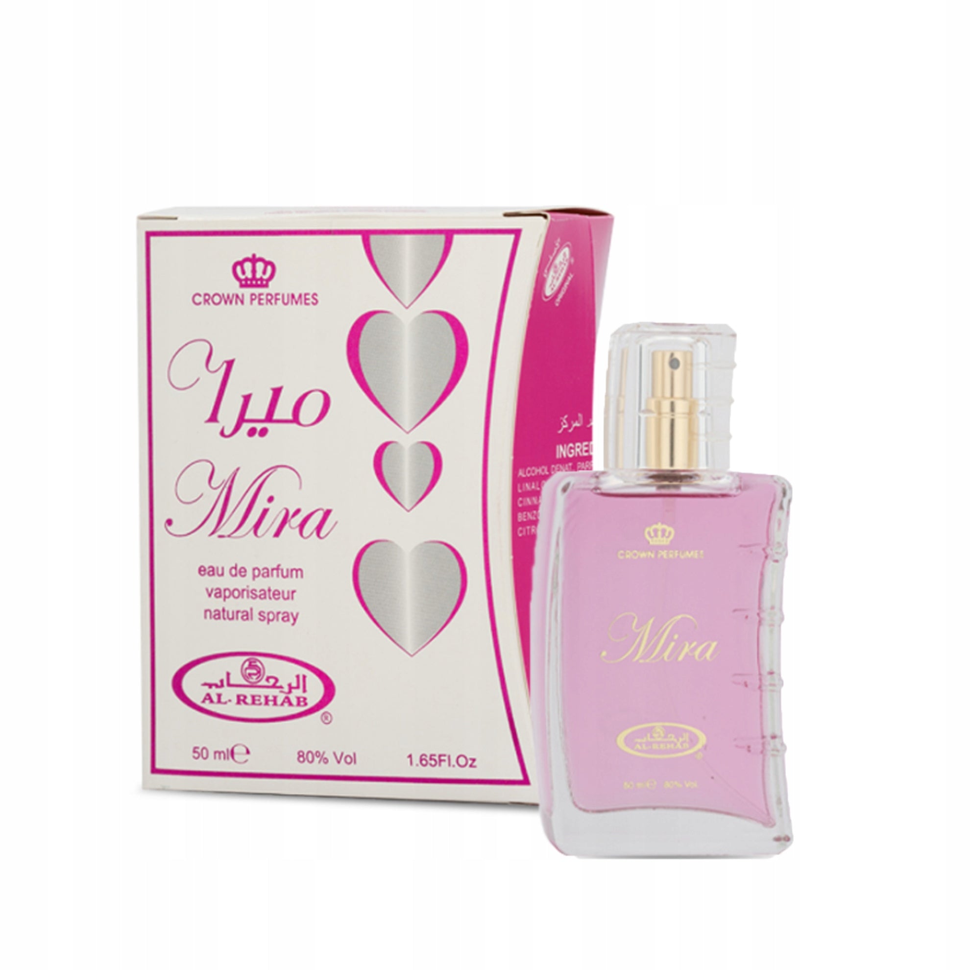 MIRA ARABIC PERFUME DELICATE FLORAL POWDER FRUIT 50 ml AL REHAB EDP Packaging status original