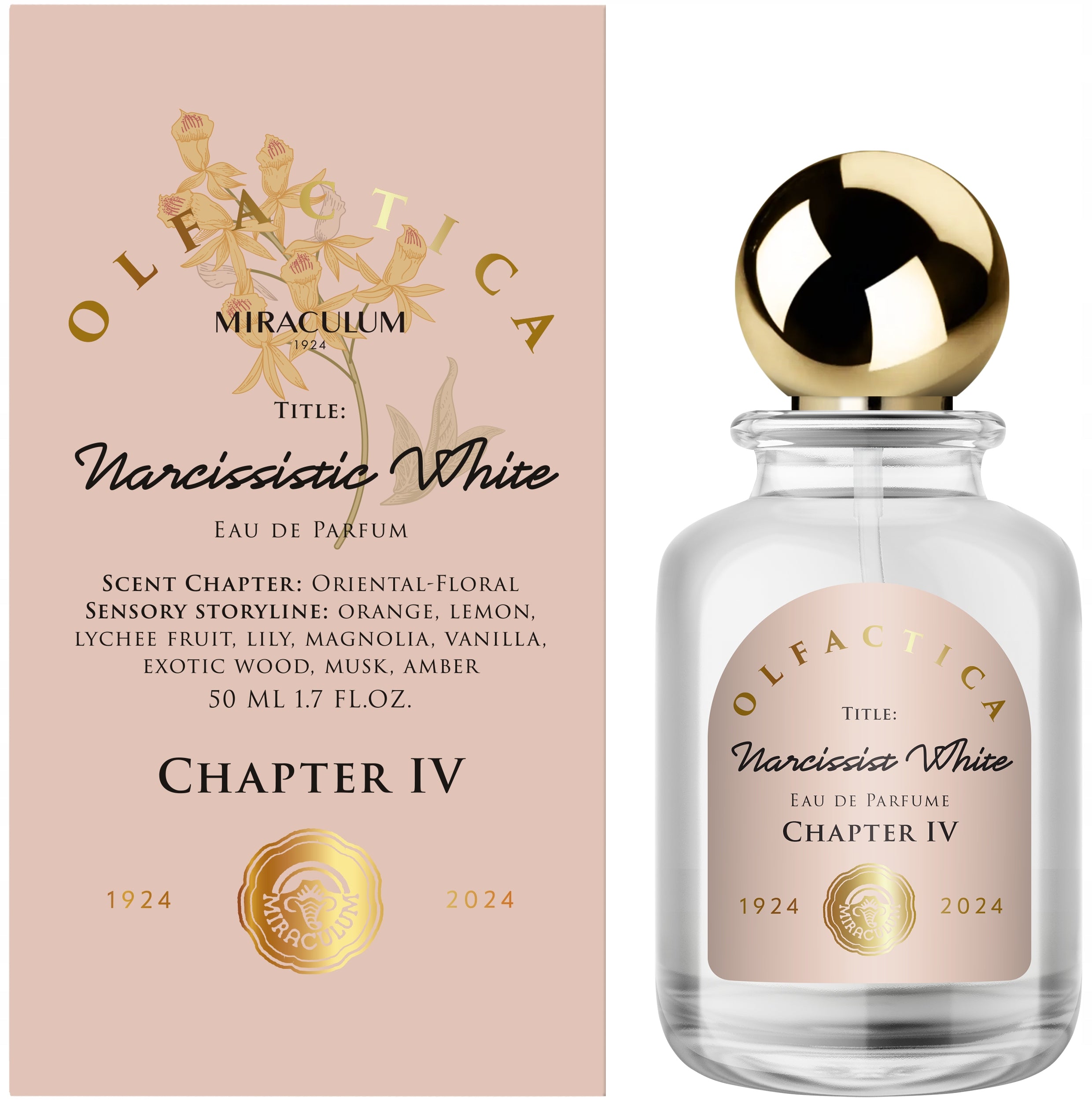 MIRACULUM Olfactica Eau de Parfum NARCISSISTIC WHITE woman EDP 50ml