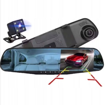 MIRROR VIDEO RECORDER FULL HD CAR REVERSING CAMERA + Night mode