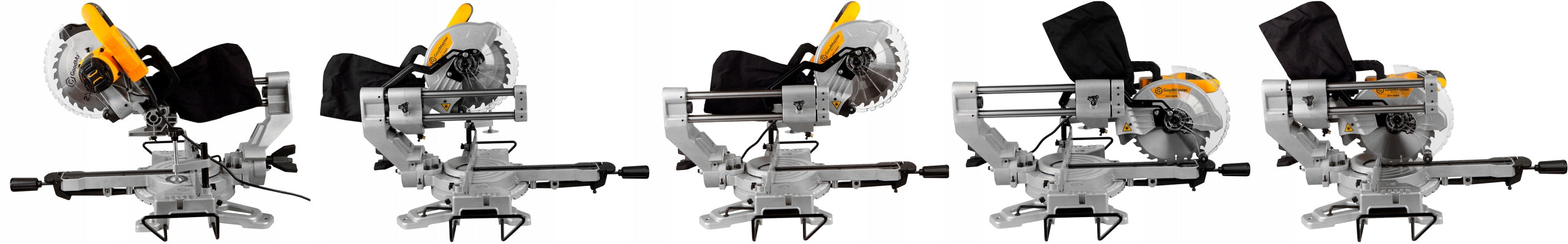 MITER SAW WITH FEED Laser BEVEL SAW Cap 1500W 216mm GMM-MS216 Disc diameter 216 mm