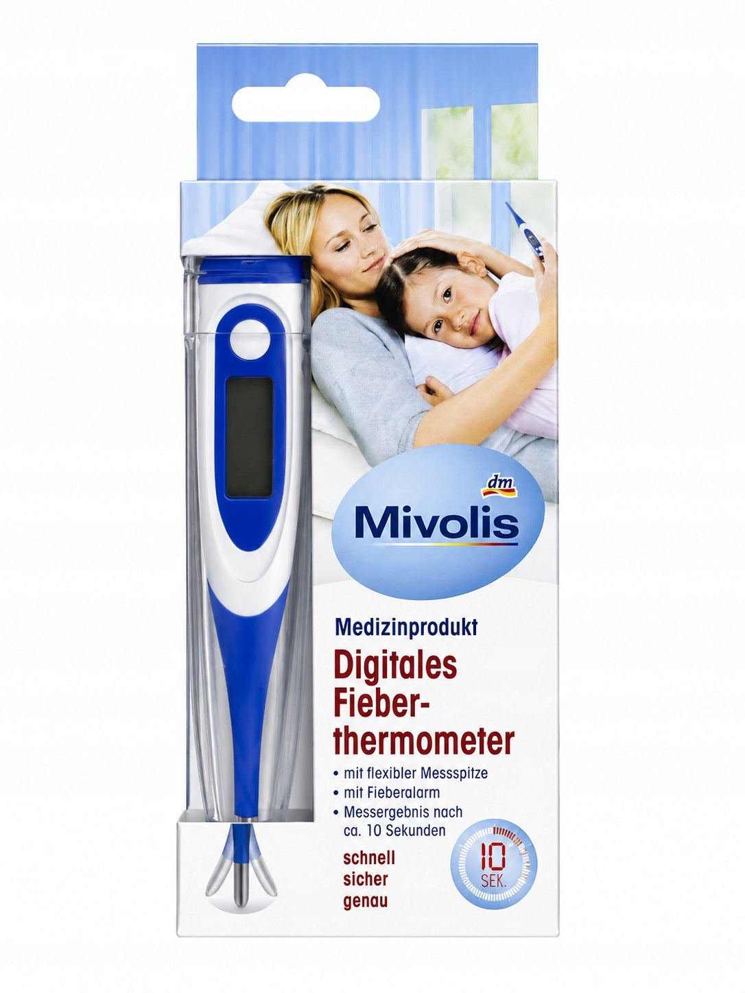 MIVOLIS MEDICAL THERMOMETER ELECTRONIC FLEXIBLE TIP 1pcs