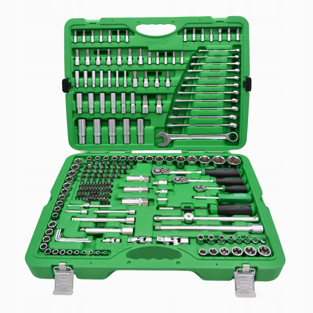 MIXED SOCKET WRENCH TOOL SET 1/4" 3/8" 1/2" 216EL TOPTUL Manufacturer code GCAI216R