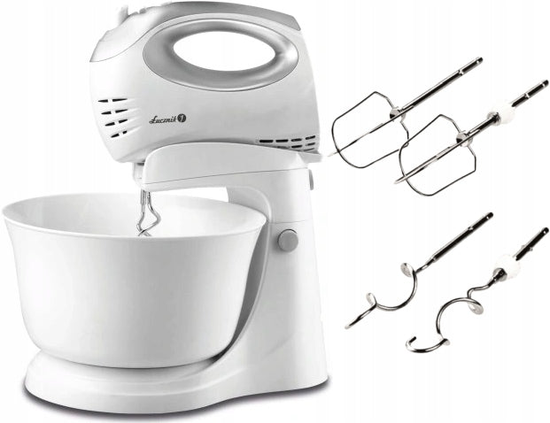 MIXER WITH ROTARY BOWL FOOD PROCESSOR POWERFUL 300W TURBO MODE ŁUCZNIK Manufacturer code MS-2019