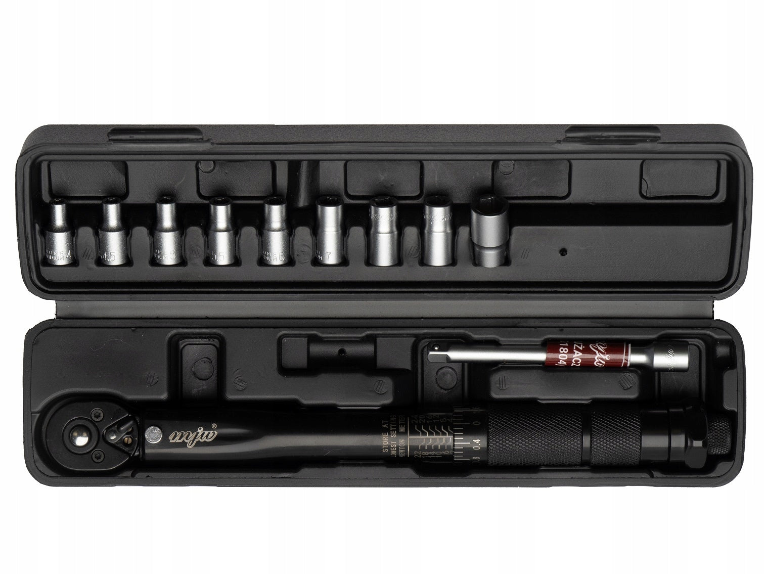 MJW Torque wrench 1/4" 2-24 Nm bicycle socket set steel CrV