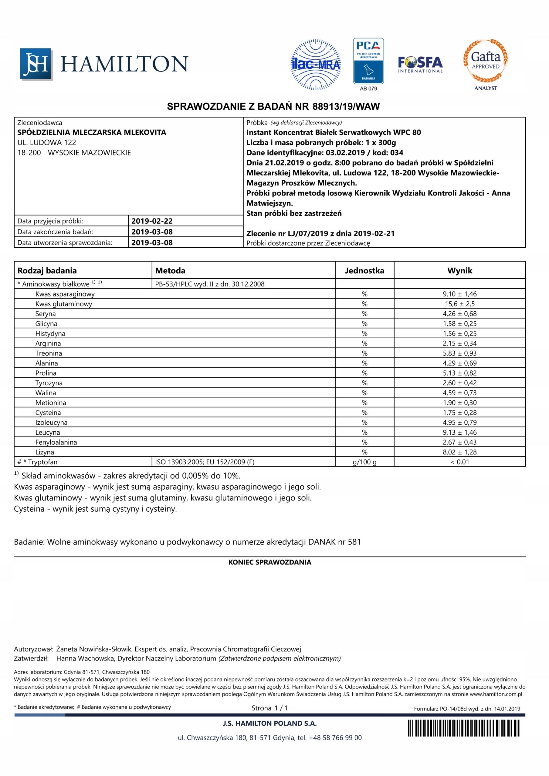 MLEKOVITA Protein supplement SBA WPC80 700g - Chocolate PROTEIN CONCETRACT Manufacturer code 5900512984773