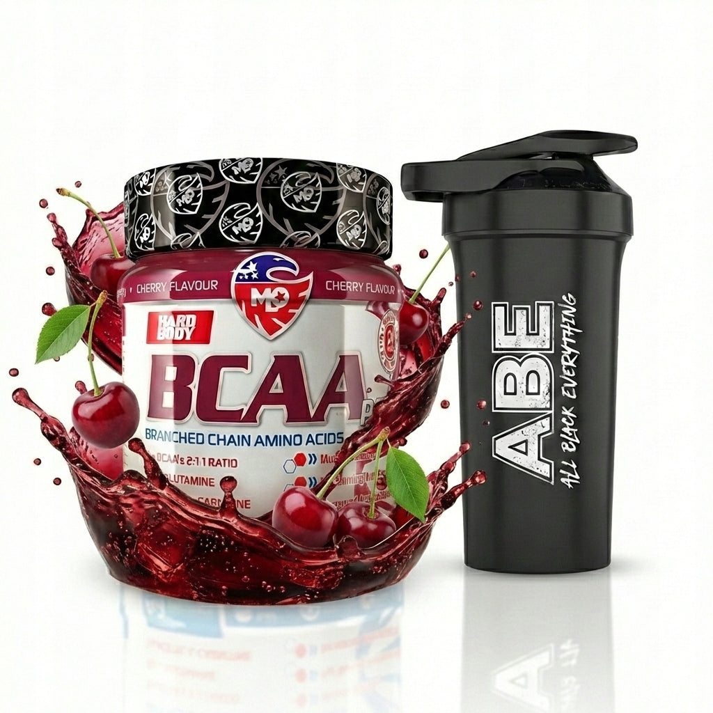 MLO NUTRITION BCAA PRO 2:1:1 + GLUTAMINE 454g CHERRY Shaker