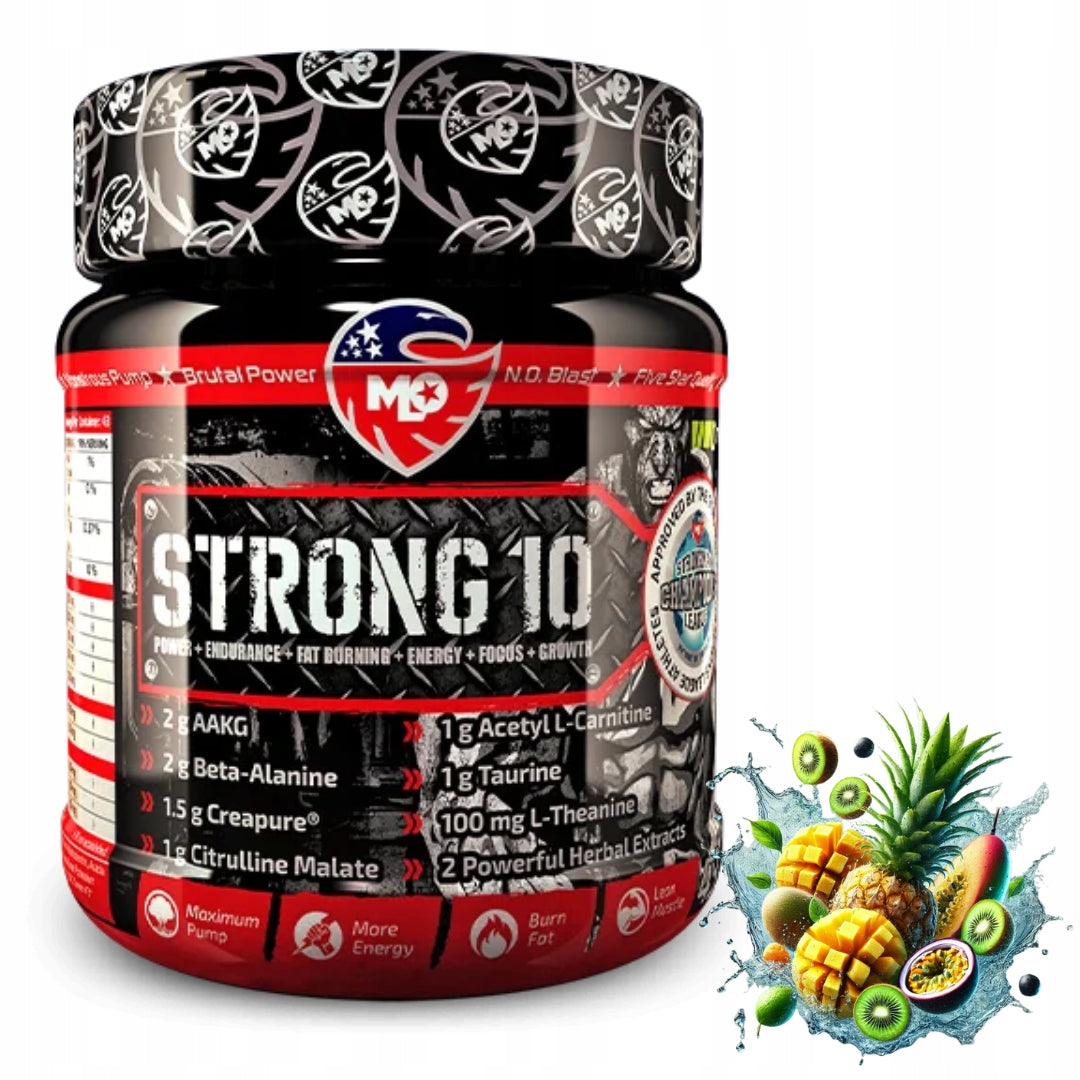 MLO NUTRITION STRONG 10 454g Pre-workout Strong tropical fruits