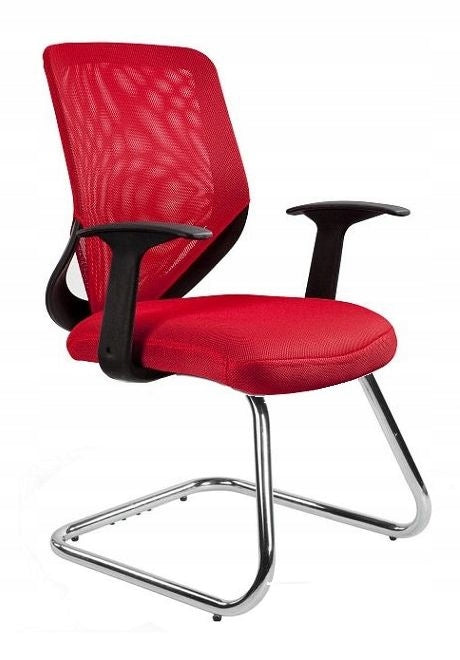 MOBI SKID chair red mesh fabric Unique